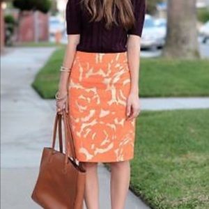 Linen J. Crew pencil skirt